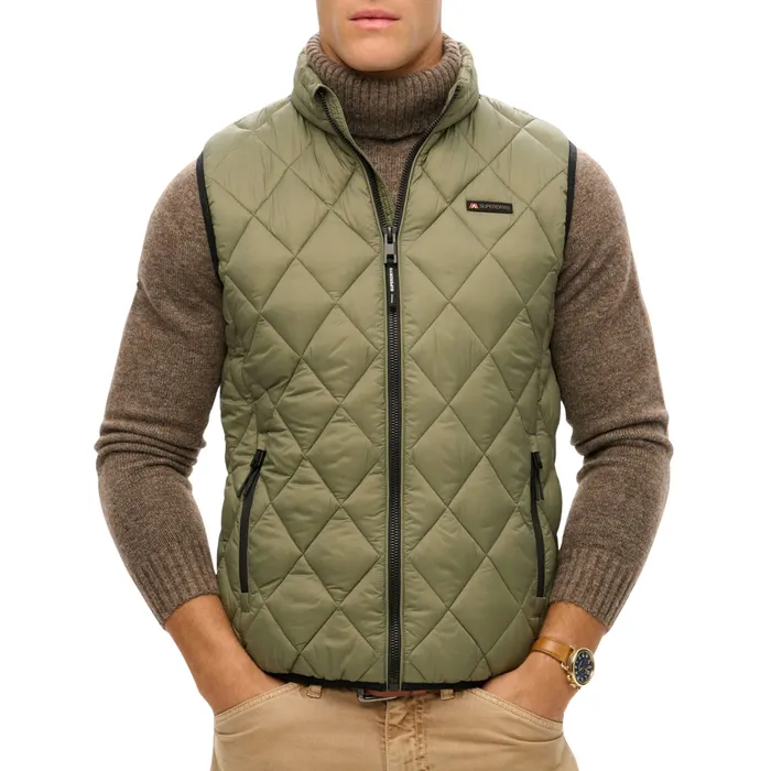 Superdry Diamond Quilt Fuji Lite Bodywarmer Heren