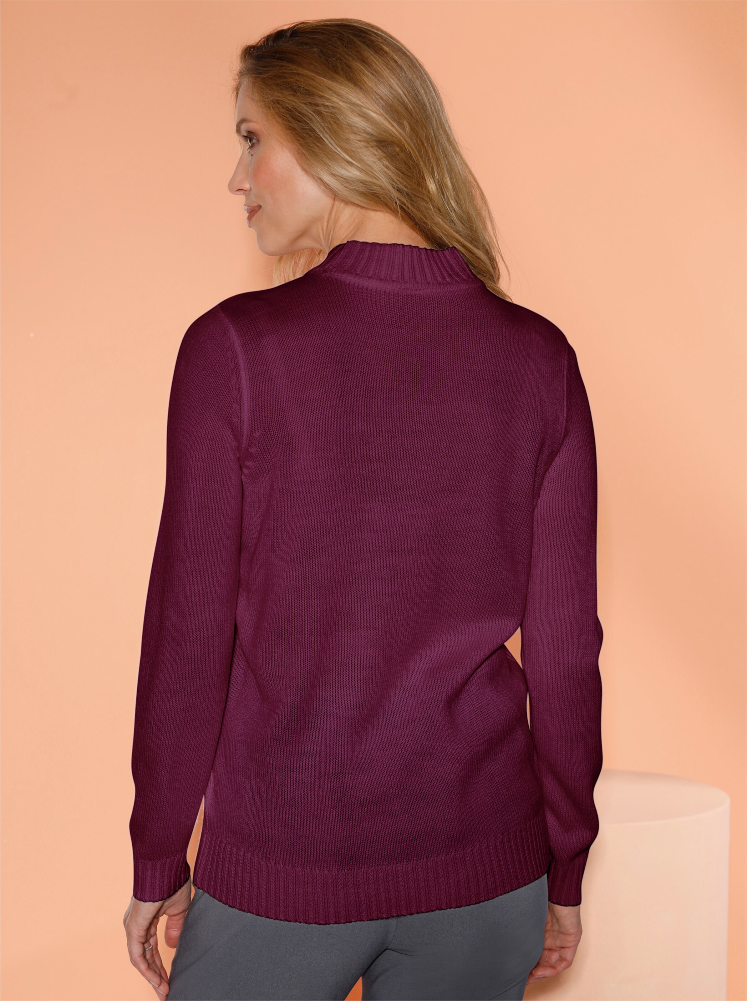 Stehkragenpullover
