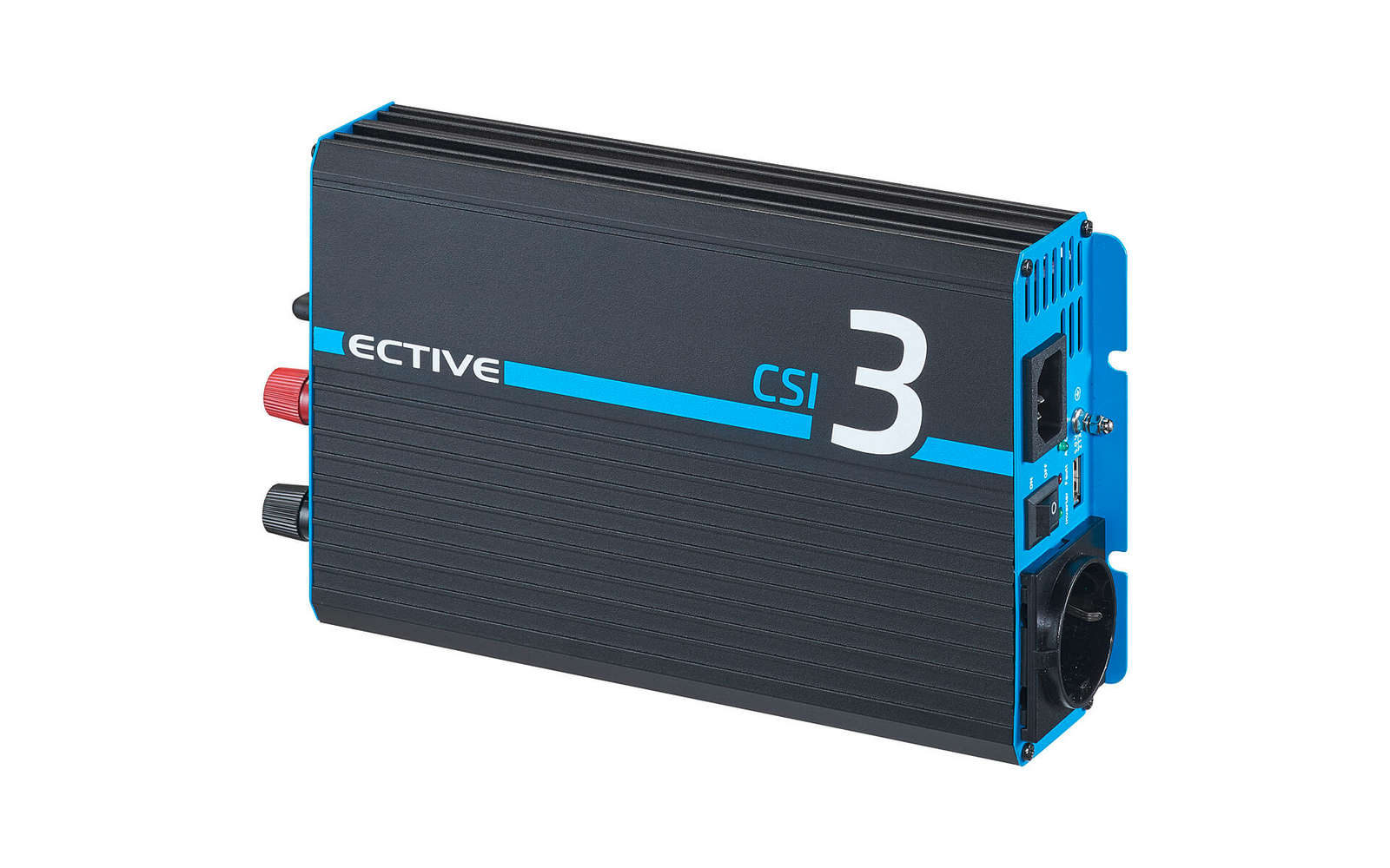 ECTIVE CSI 3 300W/12V Sinus-Wechselrichter mit Ladegerät, NVS- und USV-Funktion