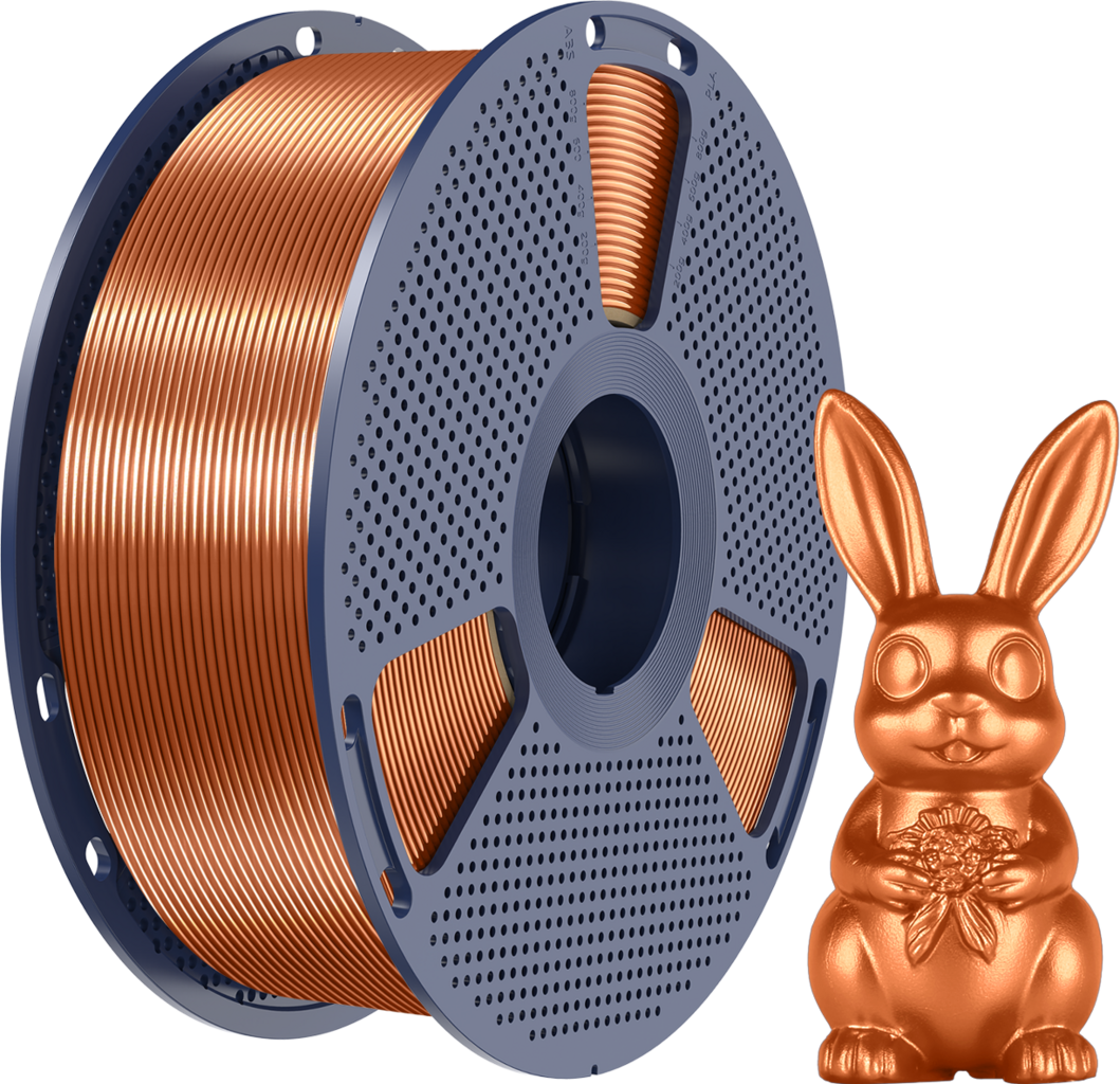 SUNLU  Silk PLA+ Red Copper, 1,75 mm / 1000 g    PLA Material mit glänzendem Finish