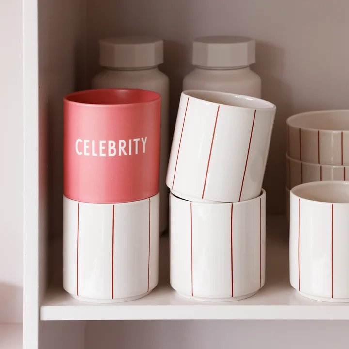 Design Letters - AJ Favourite Porzellan Becher, Amour / rot