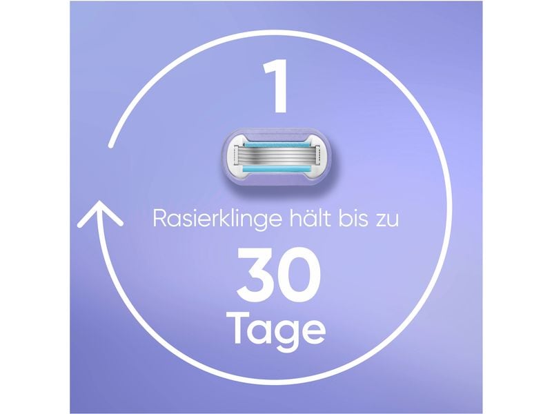 Gillette Venus Rasierklingen Extra Smooth Swirl 8 Stück Ersatzklingen für Damen mit schwenkbarem Handstück und Duschhalterung
