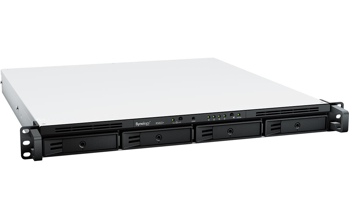 NAS RackStation RS822+ 4-bay<br>1U Rackmount-NAS für leistungsstarkes Datenmanagement