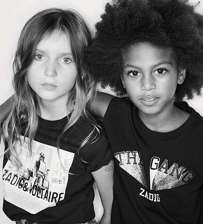 Zadig & Voltaire Kleid - Happy - Schwarz m. Glitzer