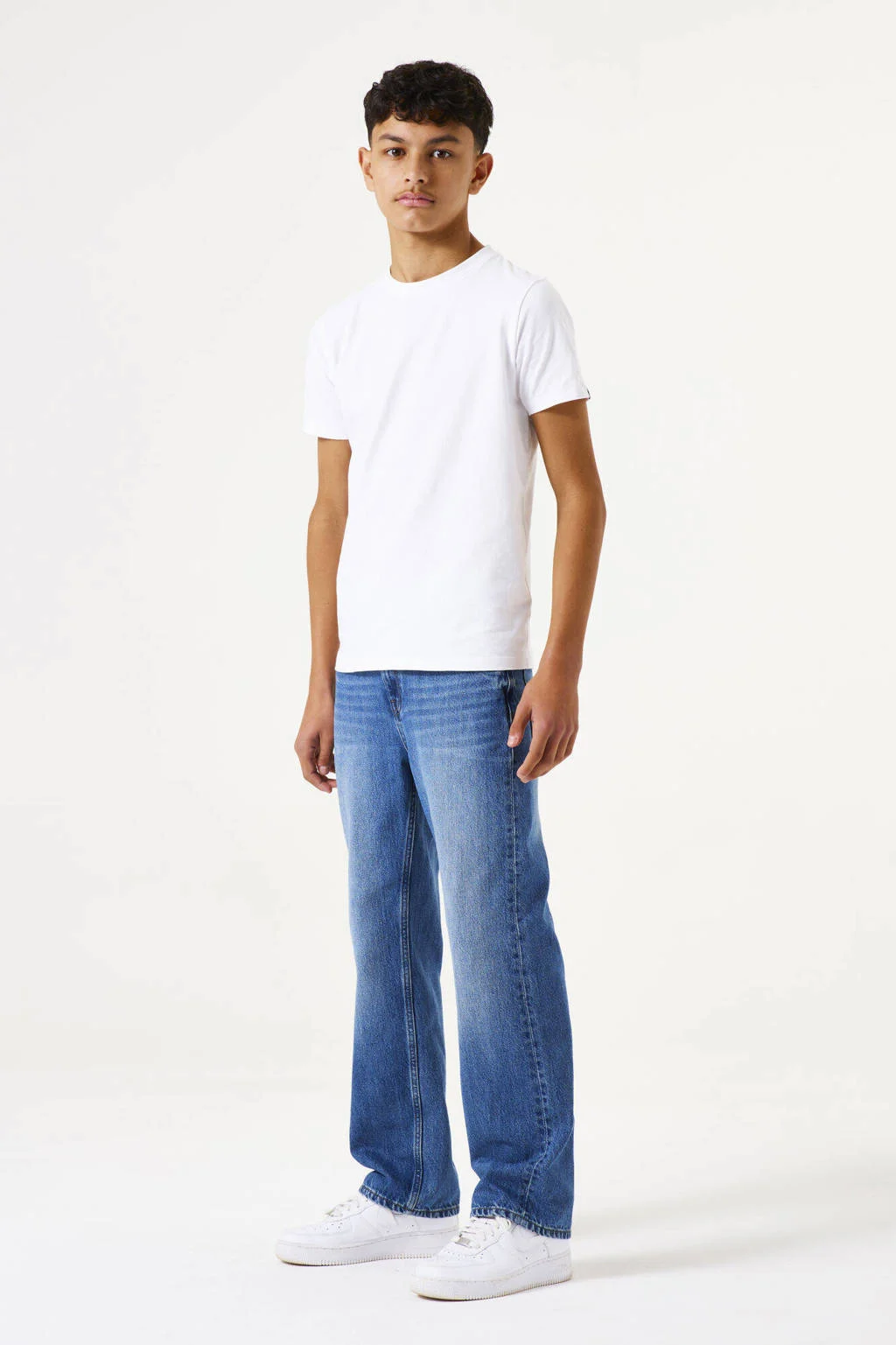 Garcia straight leg jeans medium blue denim