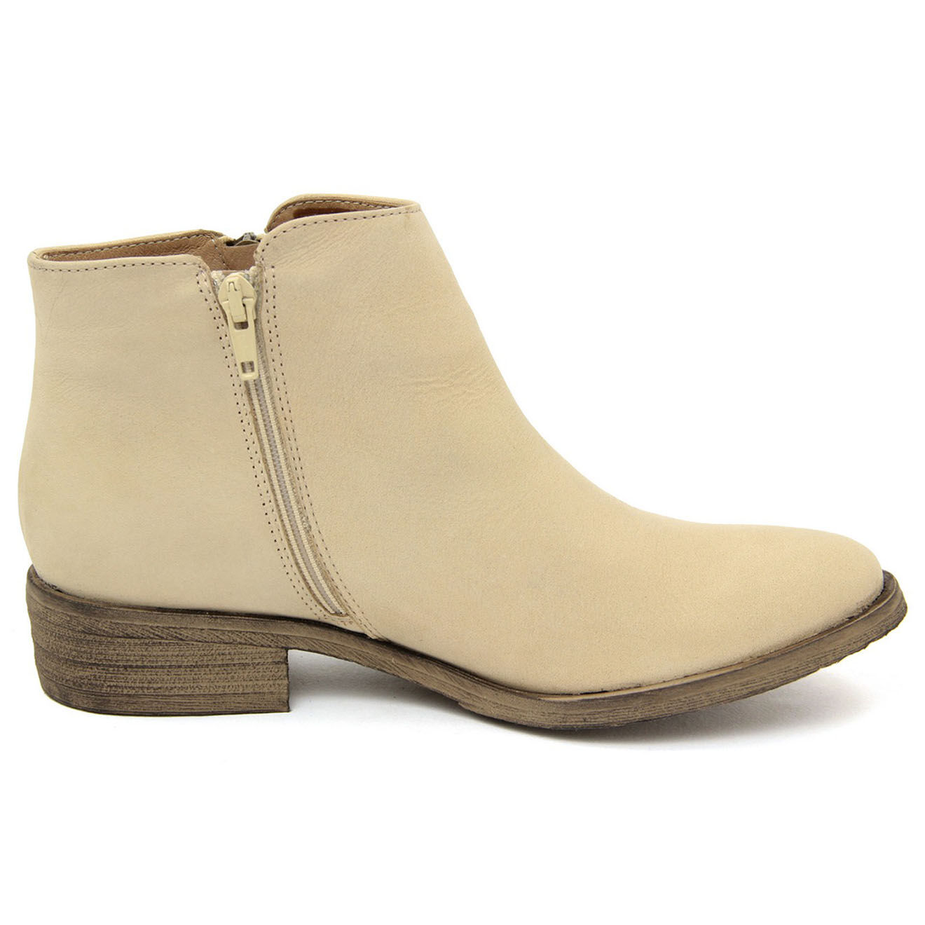 Lab78 Bottines en Cuir Diamond sable - Talon 3.5 cm