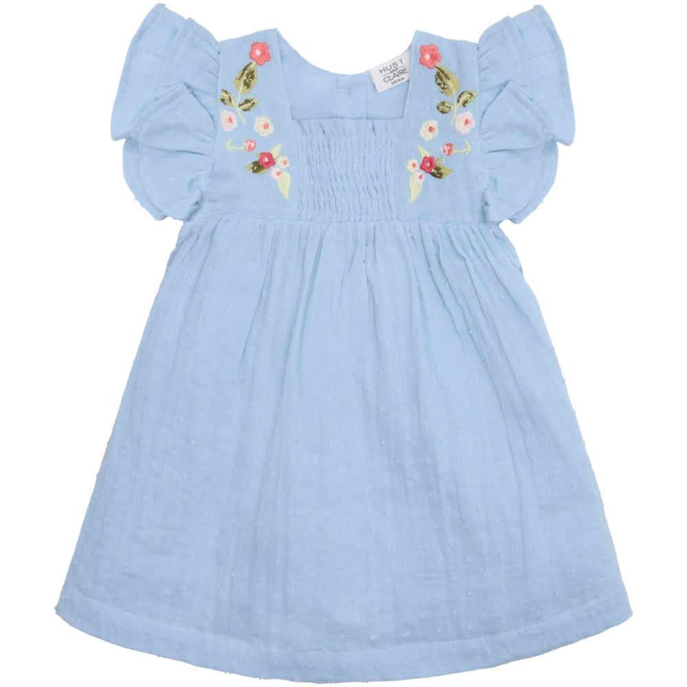 Køb Hust & Claire Cloud Blue Katinka Kjole