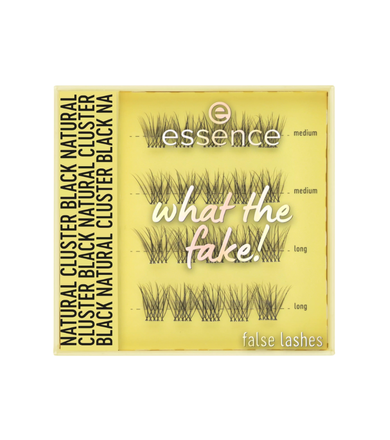 essence - Cílios Postiços Individuais What the Fake! - 06: Natural Cluster Black