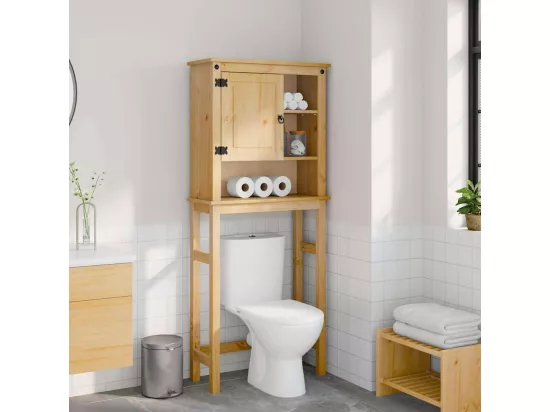 Armoire pour machine à laver salle de bain Corona pin massif