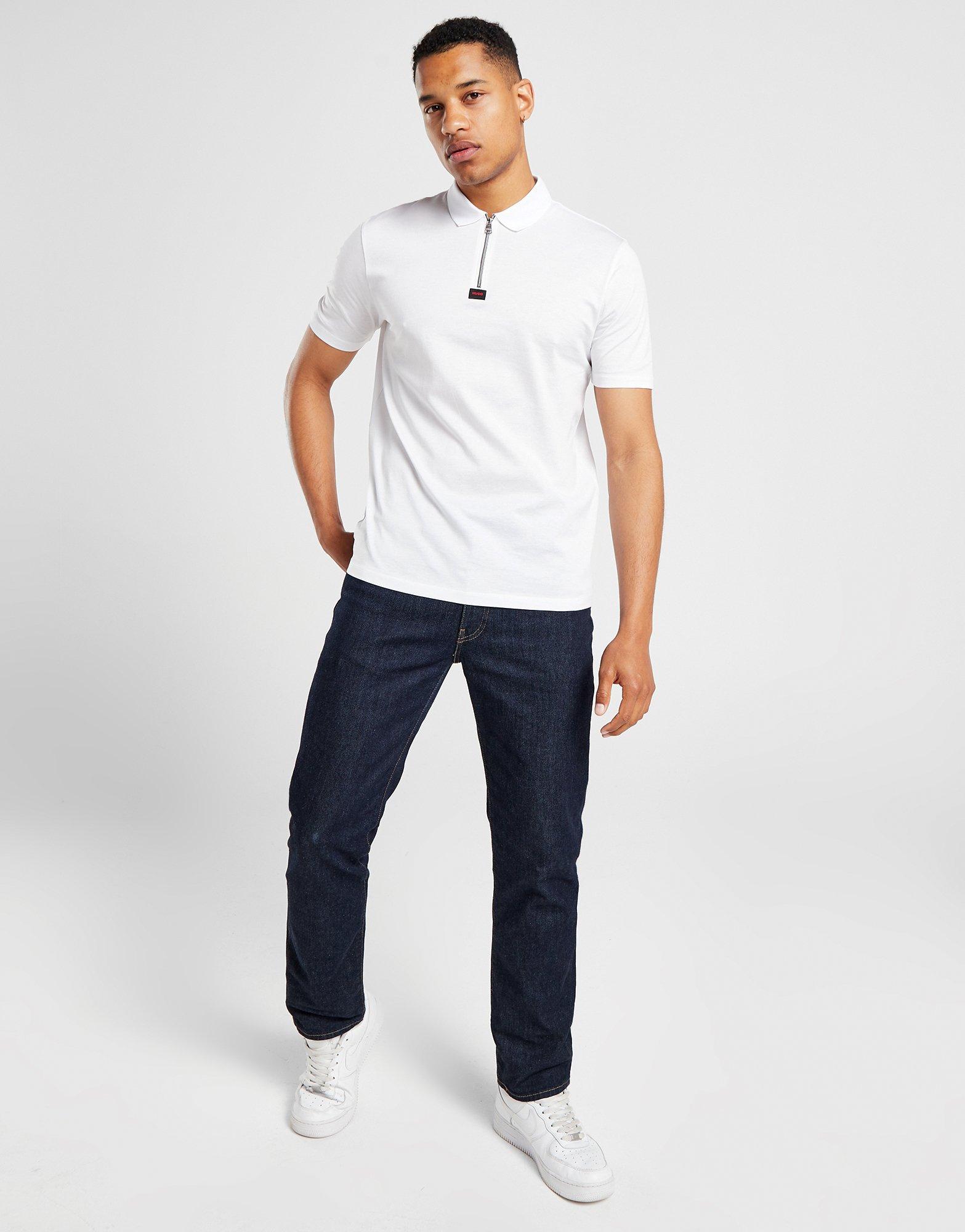 HUGO Polo Zippé Deresom Homme