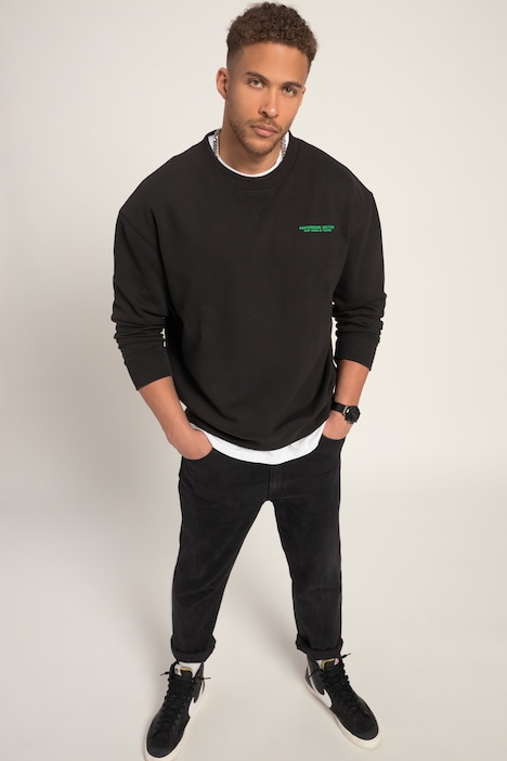 STHUGE Sweatshirt, Langarm, Relaxed Fit, Rückenprint, bis 8 XL