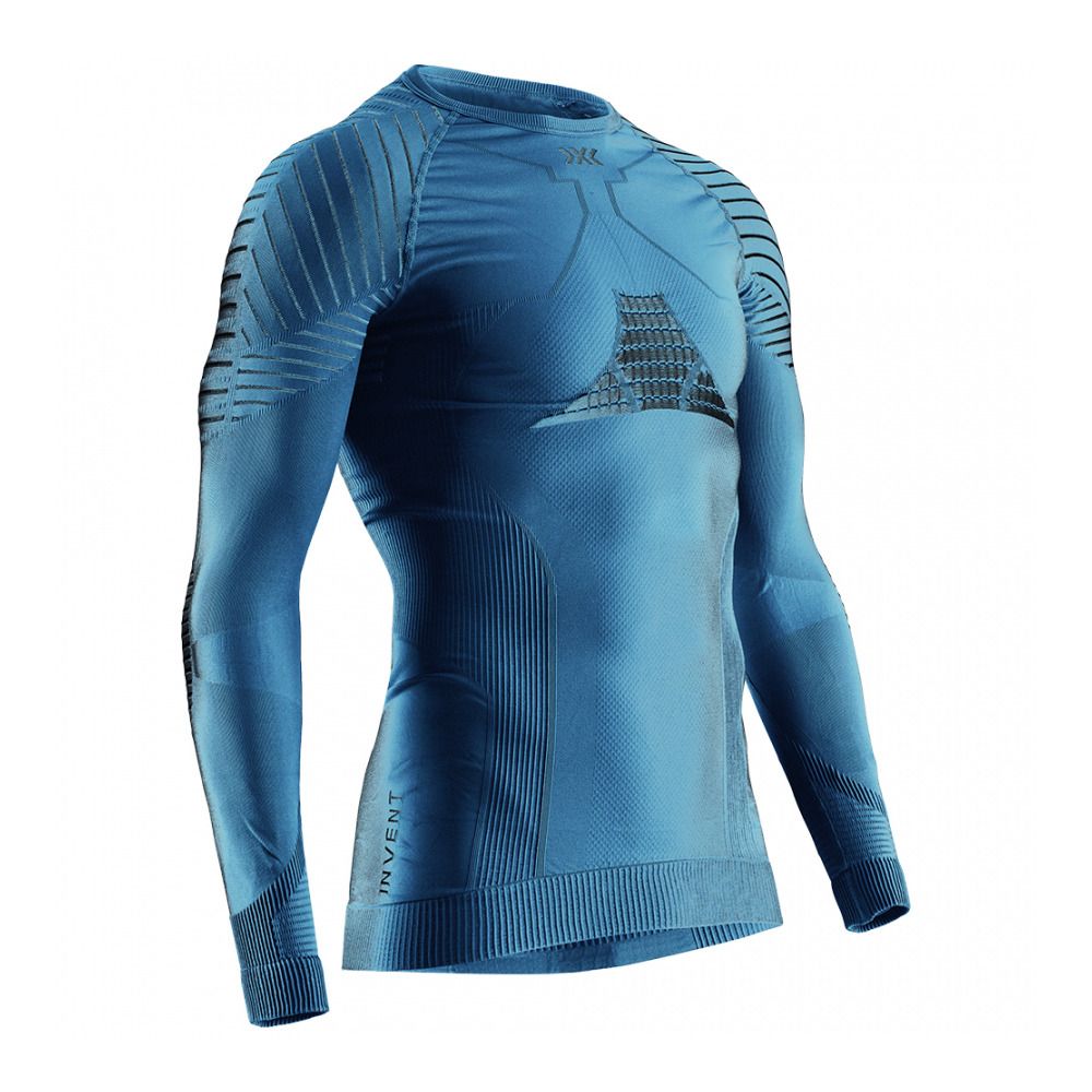 X-Bionic INVENT 4.0 - Sous-couche Homme bluestone/anthracite