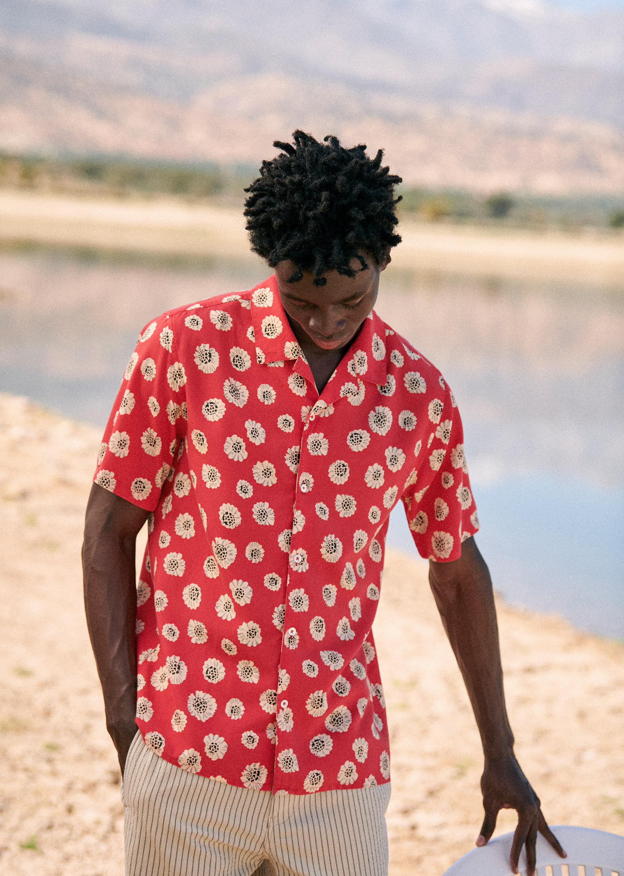 Chemise Holt - Rouge imprimé fleurs - POUR LUI 5906607