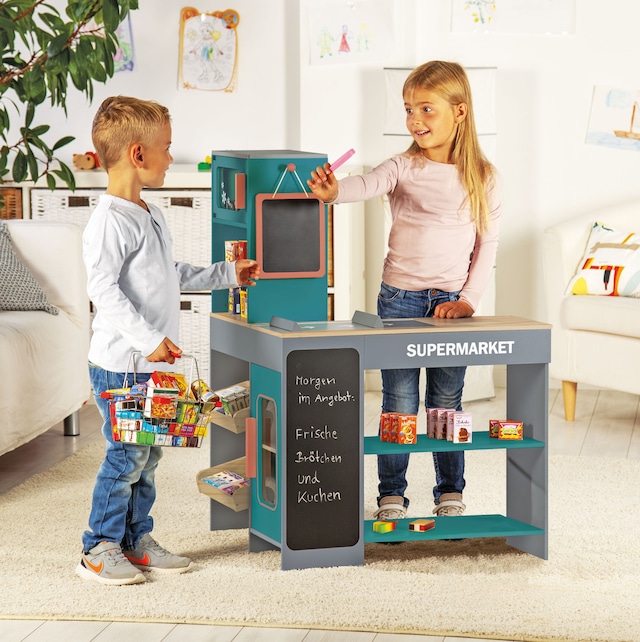 Tanner Kaufladen »Moderner Supermarkt« inkl 40 Kaufladenminiaturen; aus Holz