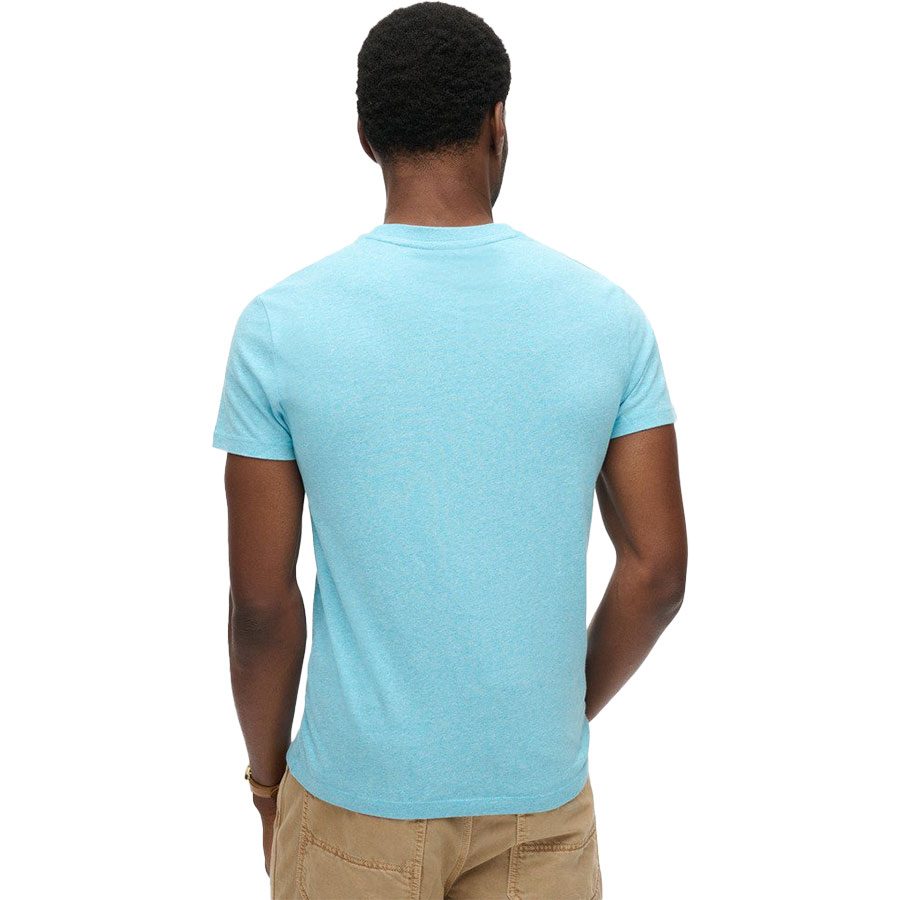 Superdry Essential Logo EMB T-Shirt Herren turquoise sea grit
