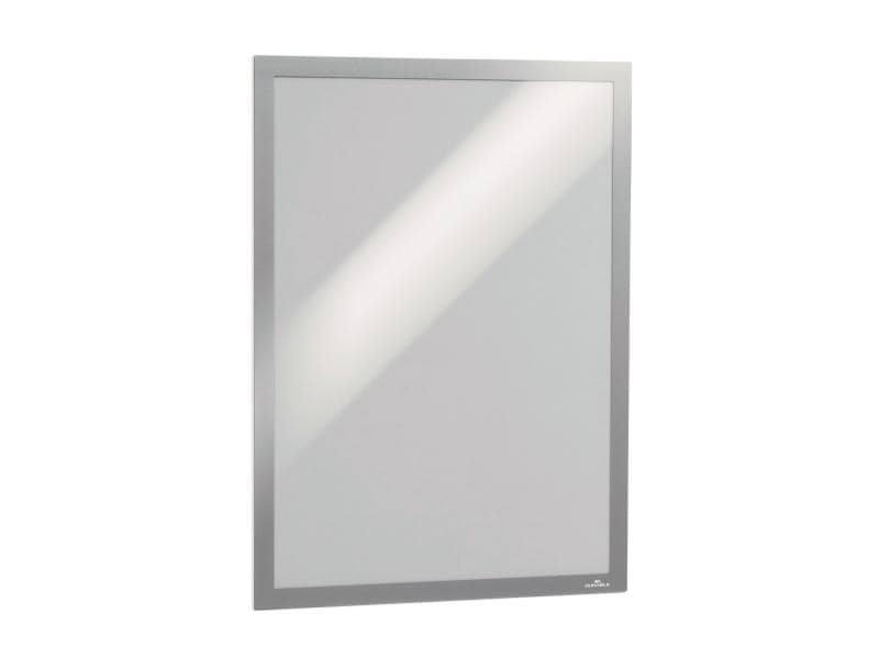 DURABLE Präsentationsrahmen Duraframe A3 Silber Selbstklebender A3-Informationsrahmen, 2 Stück, silber