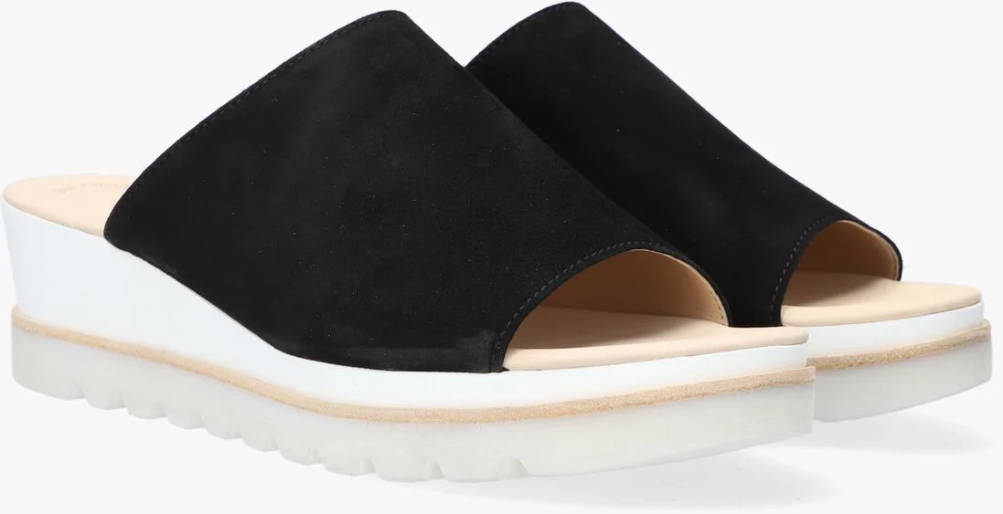 GABOR zwarte gabor slippers 643.1