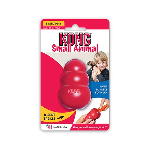 Brinquedo Kong para pequenos animais, ideal para furões.
