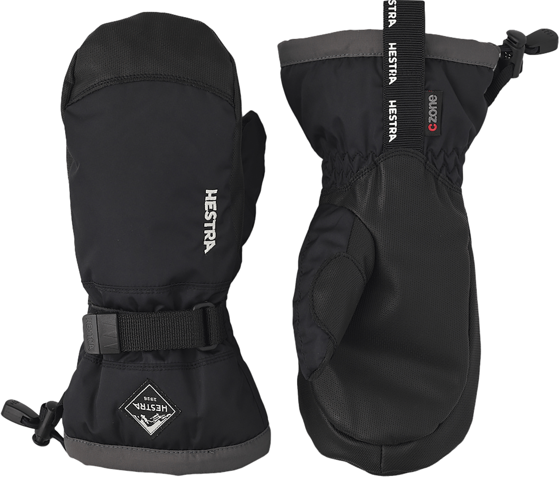 Gauntlet CZone Mitten Junior Black/Graphite