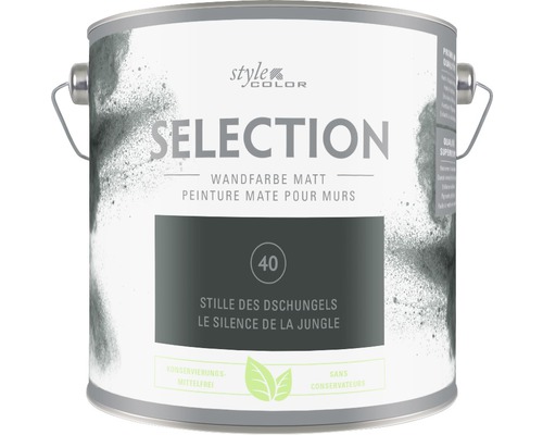 Premium muurverf Stijl Kleur SELECTIE 40 conserveermiddelvrij Jungle Stillness 2,5 L