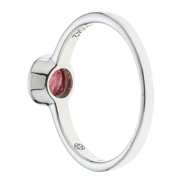 Schutz-Ring, Turmalin-Cabochon, Silber 925 poliert
