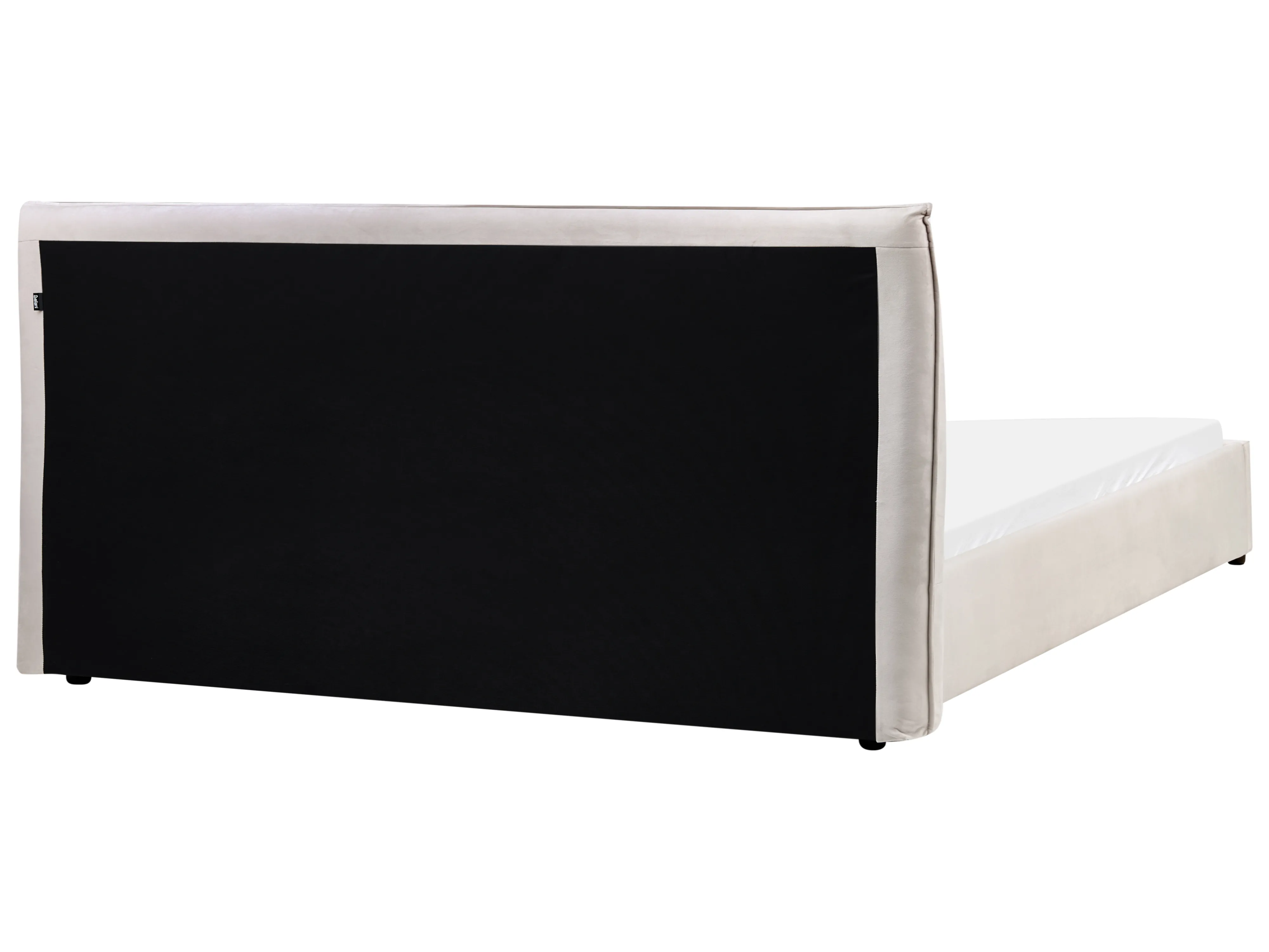 Waterbed Fluweel LAVAUR 180 x 200 cm Gebroken wit