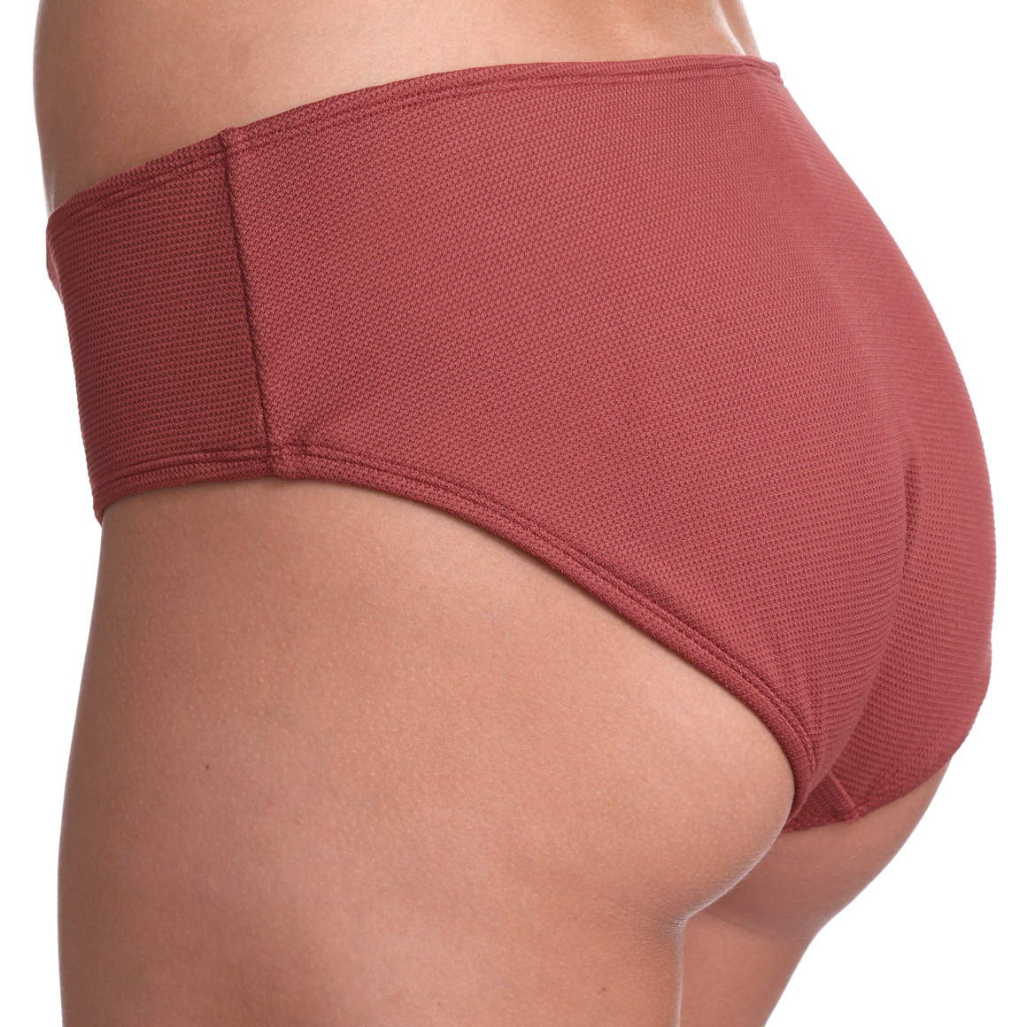Gina Benotti Damen Bikinipanty mit feiner Struktur dunkelrot