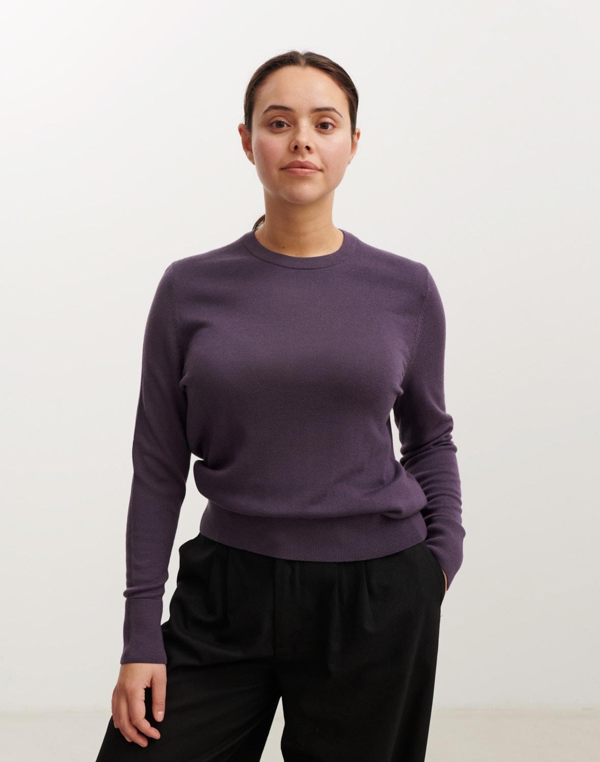 Crewneck in merinowol voor dames - Gratis Verzending