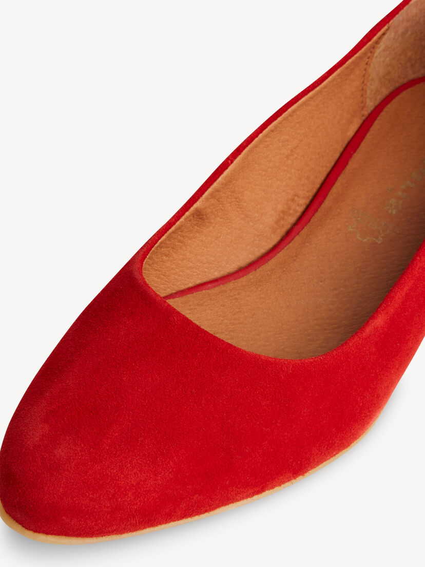 Leren Ballerina - rood