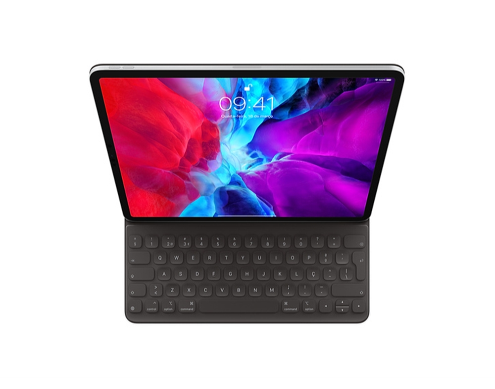 CAPA COM TECLADO APPLE PARA IPAD PRO 129'' PRETO