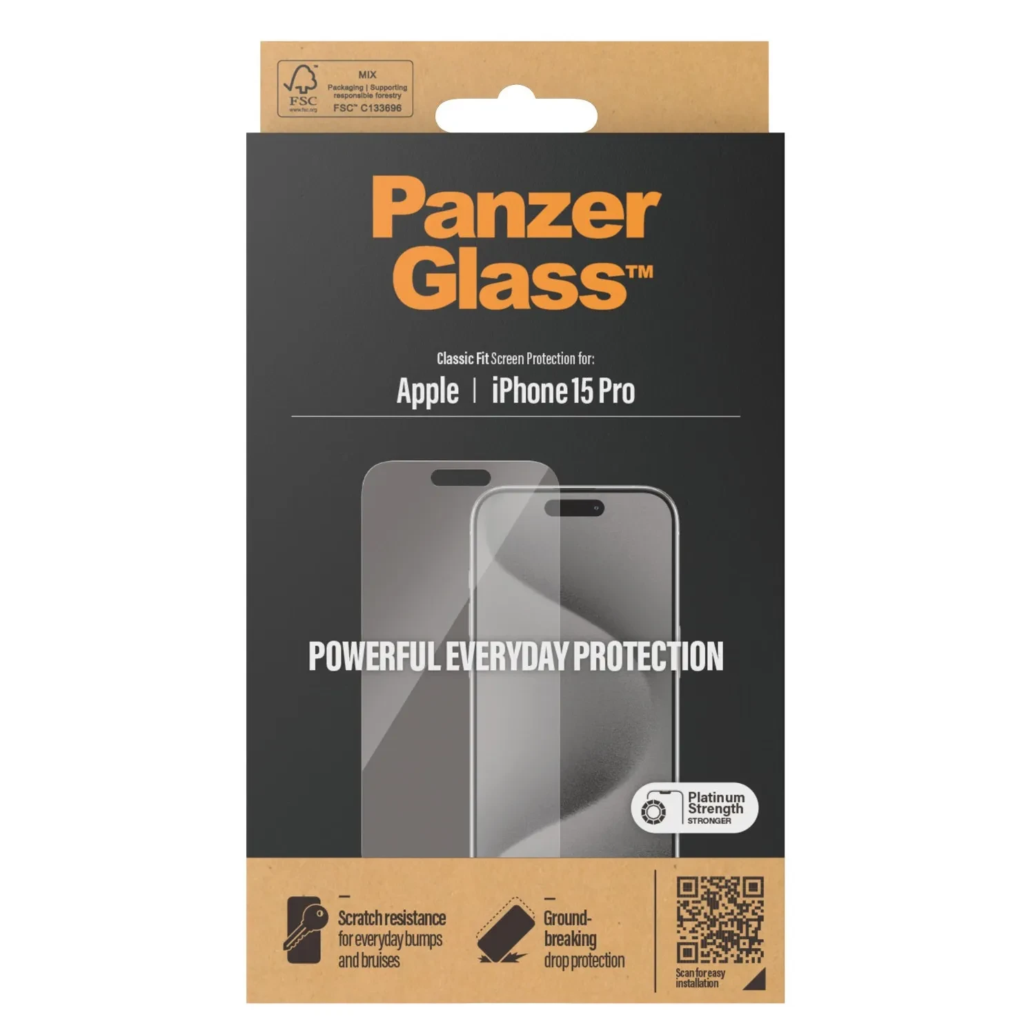 PanzerGlass iPhone 15 Pro 2806