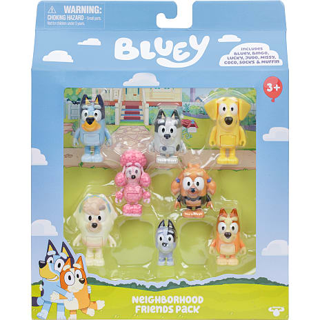 Bluey naboven figurer 8-pak