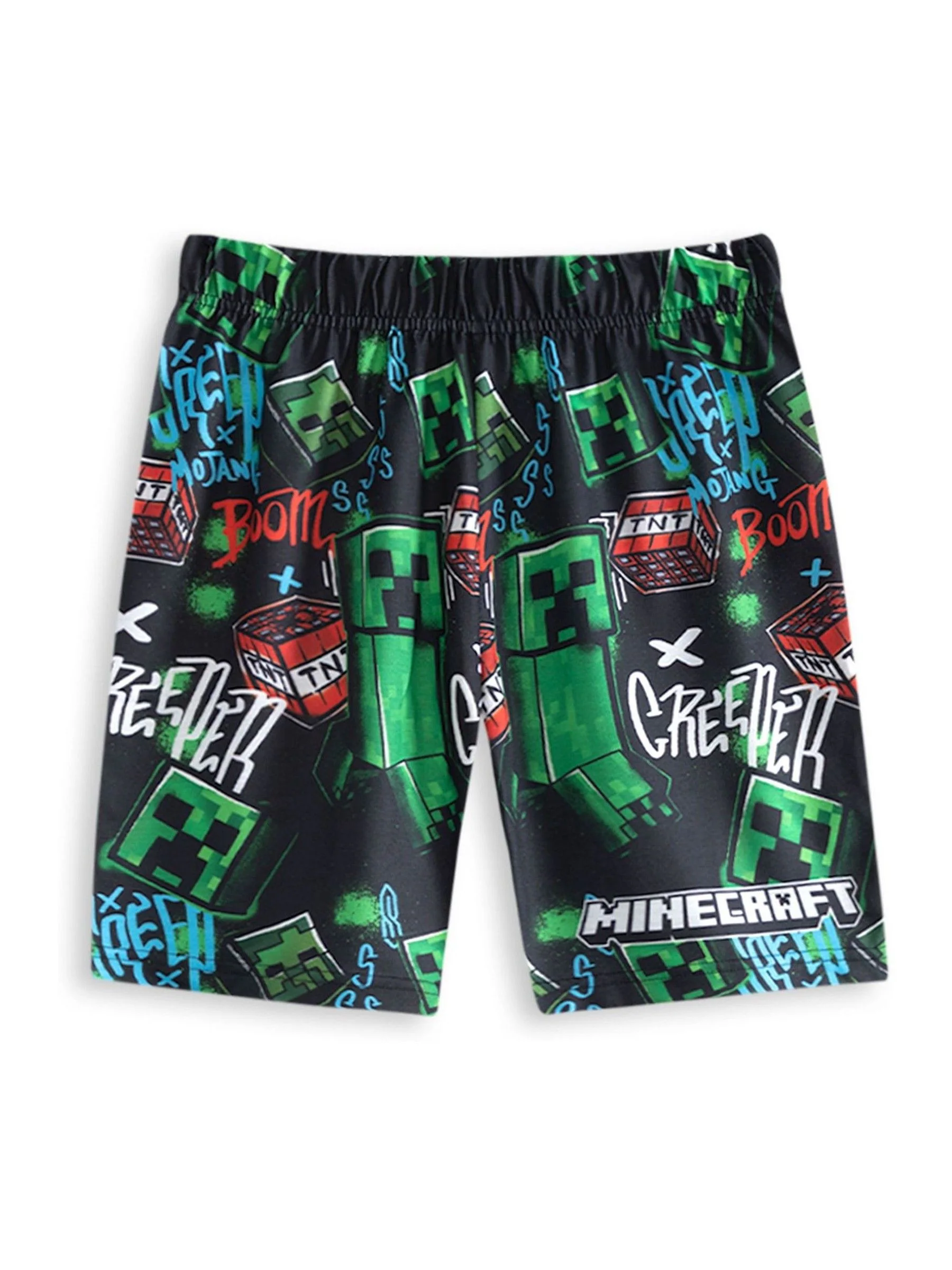 Mintblauw - Vanilla Underground Boys 100% Cotton Minecraft Short Sleeve Short Leg Pyjamas Set Pack of 2