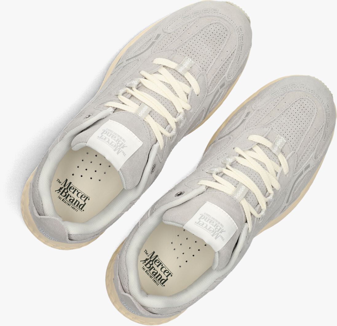 grijze mercer amsterdam lage sneakers the re-run max perforated