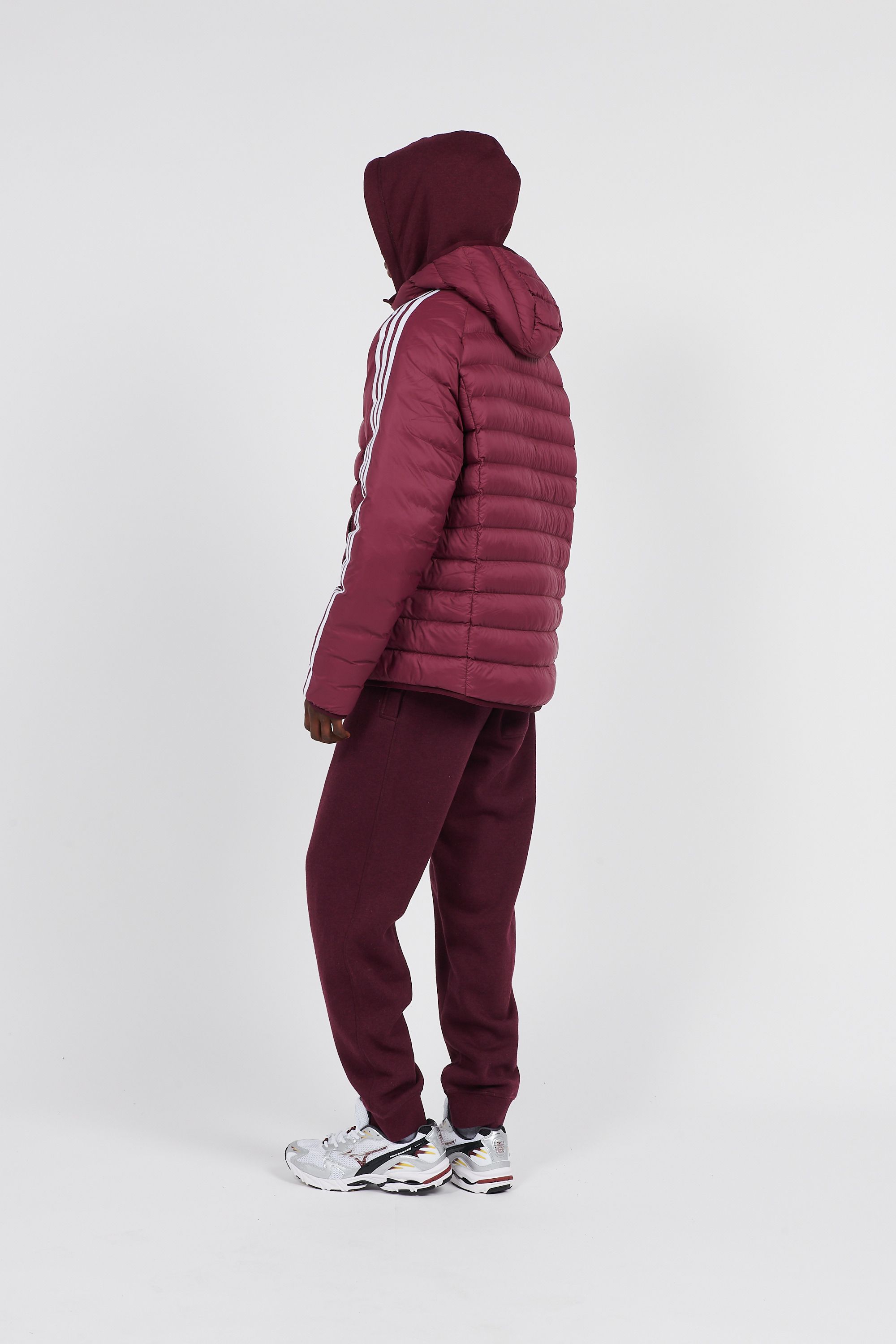 ADIDAS VESTE PAD HOODED PUFF Marron