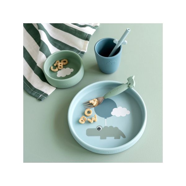Done by Deer Happy Clouds Dinnerset - Blue