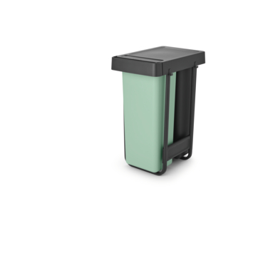 Brabantia Sort & Go Inbouw Prullenbak - 2 x 30 l - Jade Green/Dark Grey