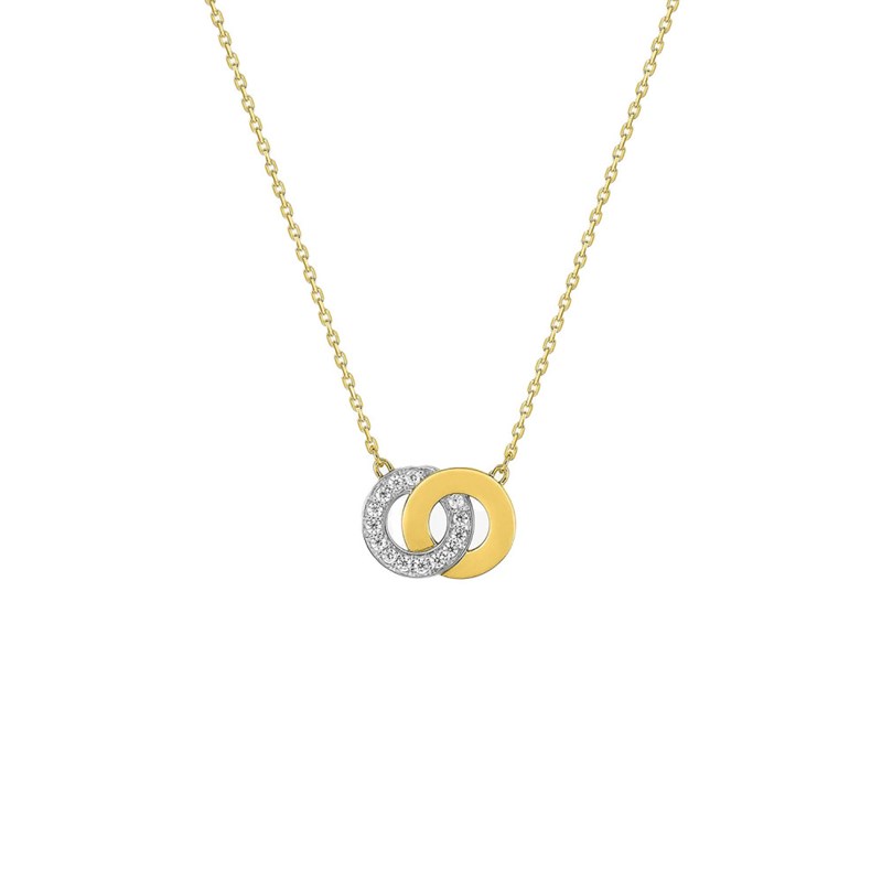 Collier Femme - Oxyde de zirconium - Or 18 Carats - Longueur : 42 cm