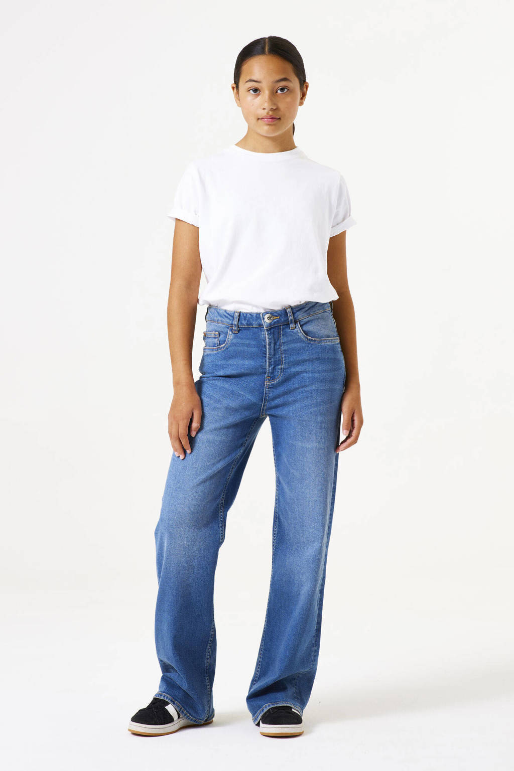 Garcia high waist straight leg jeans dark used