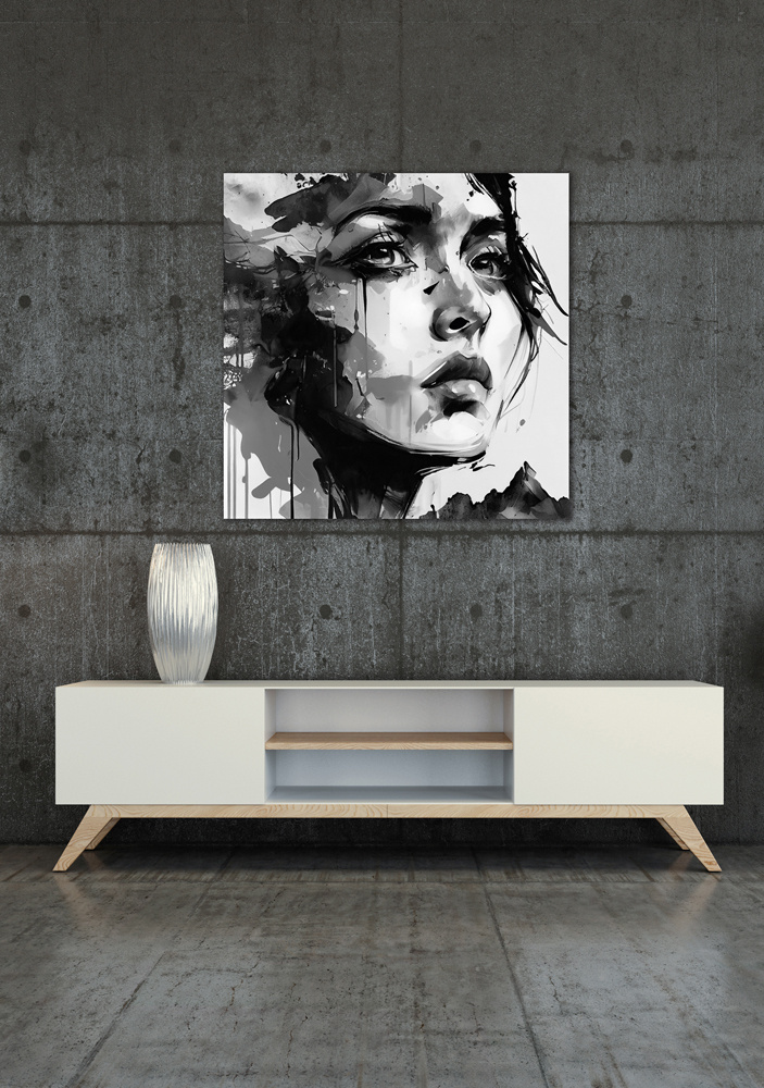 Akustikbild GRAFFITI SCHÖNHEIT 80x80cm, 5kg
