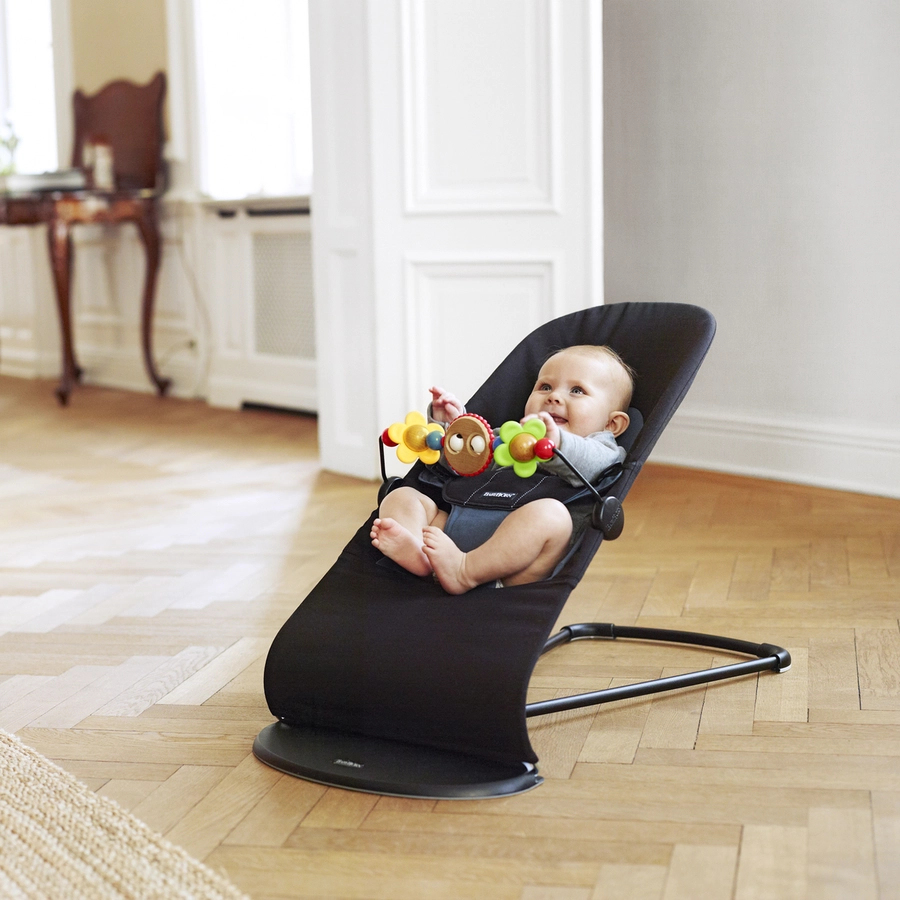 BABYBJÖRN Babywippe Balance Soft Cotton SchwarzDunkelgrau