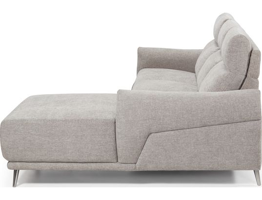CONCEPT1 - Canapé tissu Munich 2 relax électrique gris angle droite