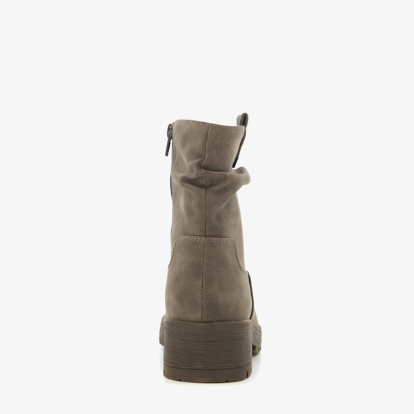 Blue Box dames enkellaarsjes taupe