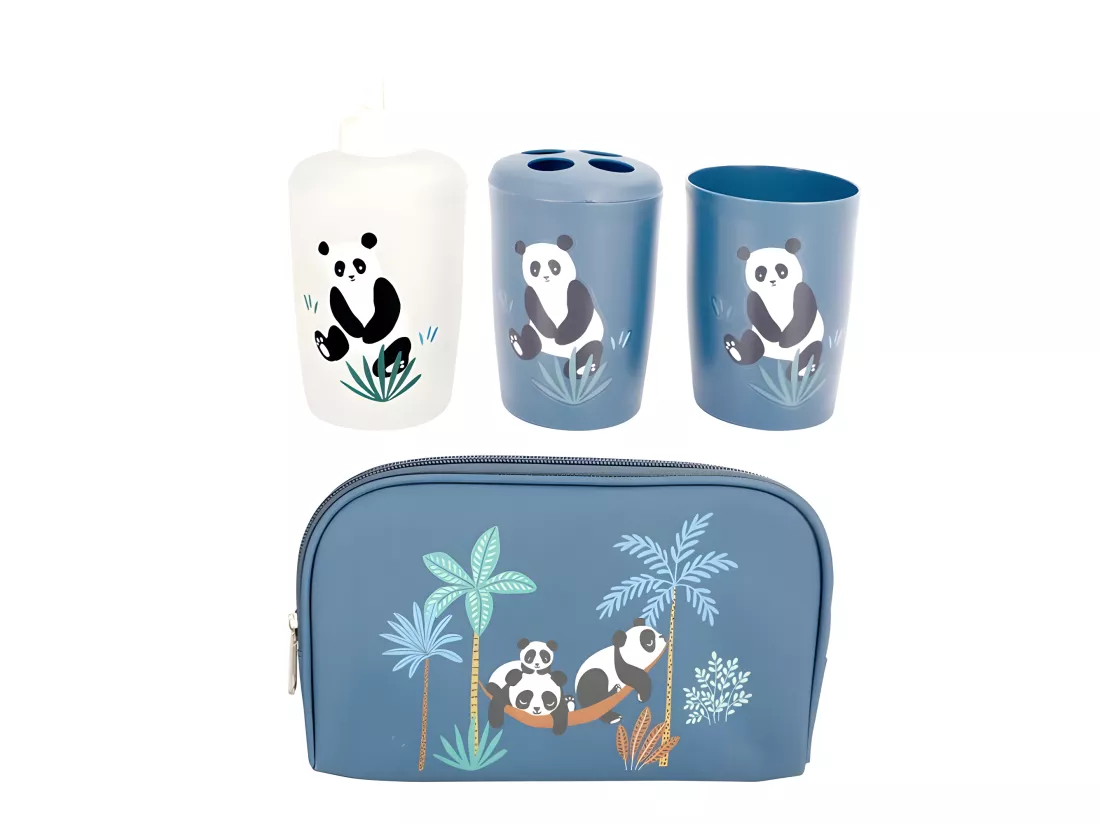 Set 4 Accessoires Salle de Bain Enfant 