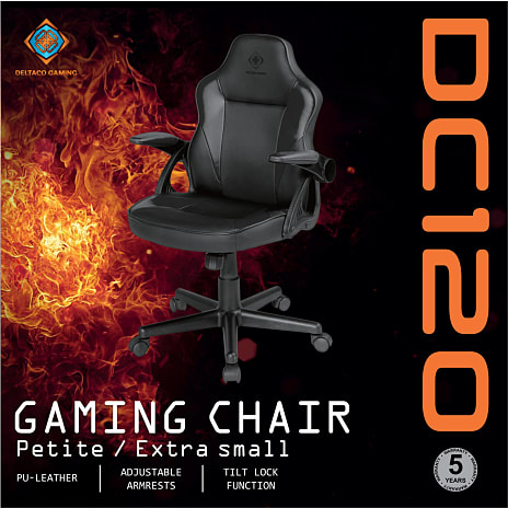 Deltaco junior gamerstol - sort
