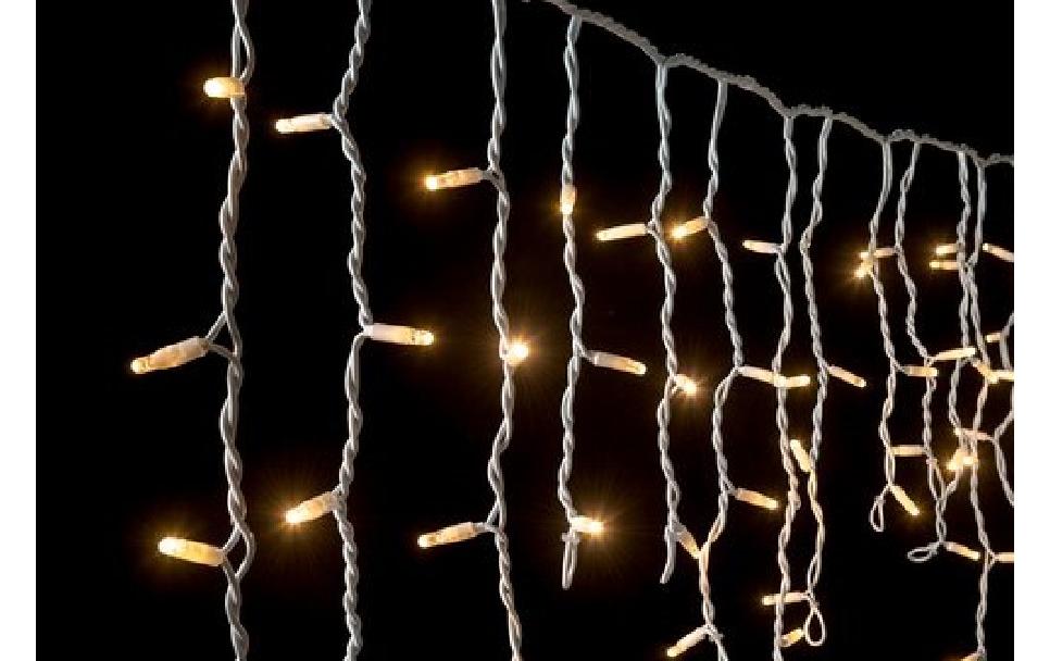 LED-Lichtervorhang Ice Light 160 Weiss<br>In- und Outdoor LED-Dekoration
