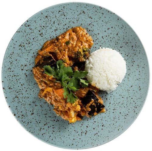Gemüse-Auberginen-Masala mit Jasminreis von Mahavir Kanswal
