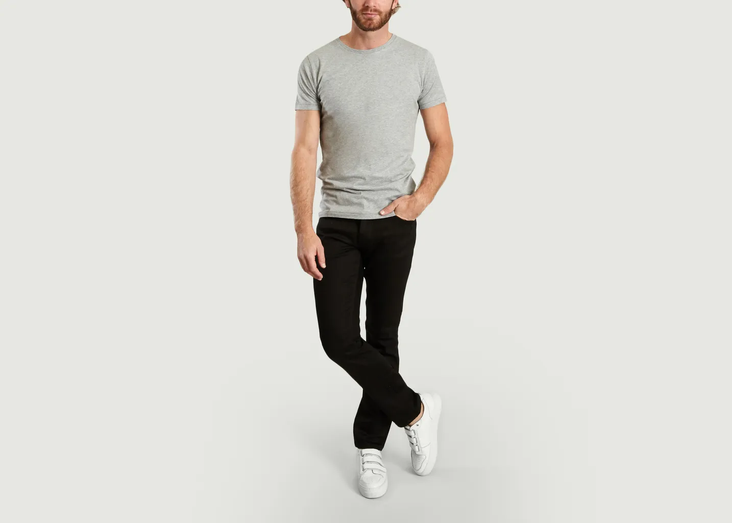 Jeans Grim Tim en Coton Biologique Nudie Jeans