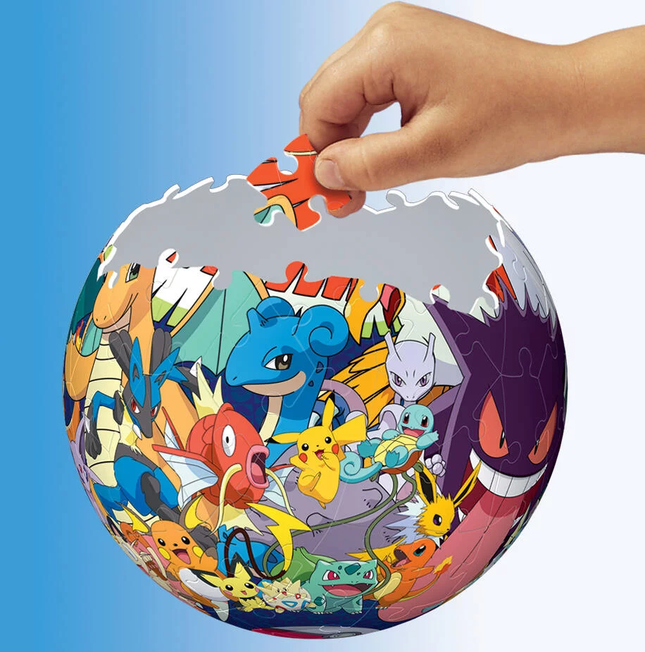 PUZZLE 3D ROND 72 PIECES POKEMON