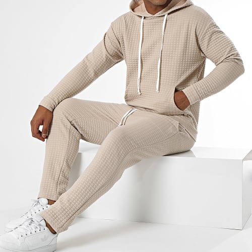 Ensemble Sweat Capuche Et Pantalon Jogging 1070521 Beige